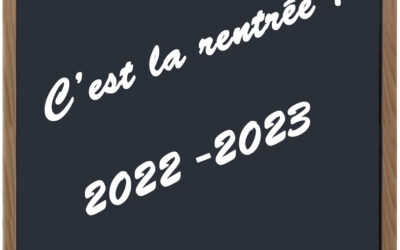 Calendrier de rentrée 2022-2023