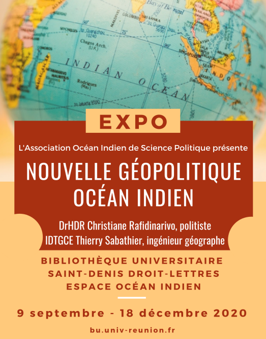 >> 18/12/2020 : exposition « Nouvelle géopolitique Océan Indien »